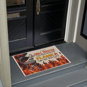 Felpudo El Personalizado de Bbq Doormat Grill Master vive