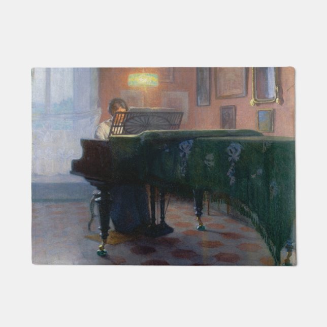 Felpudo El Piano Player (Pianista) (Música Femenina) (Anverso)