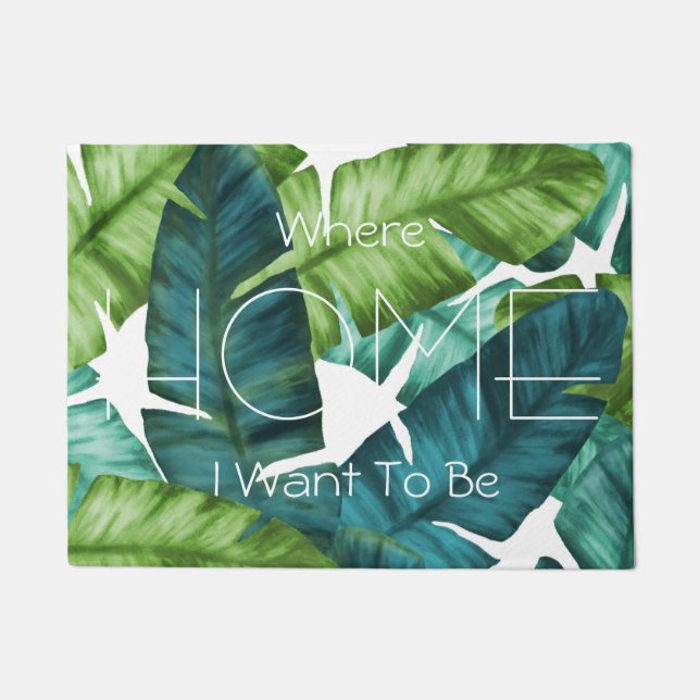 Felpudo El plátano tropical sale del modelo único (Anverso)