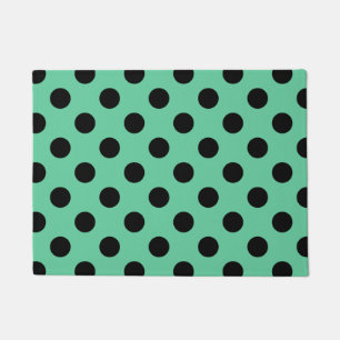 Felpudo El polka negro se pone verde a la menta