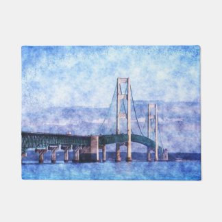 Felpudo El puente Mackinac