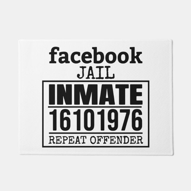 Felpudo El reincidente del recluso de Facebook (Anverso)