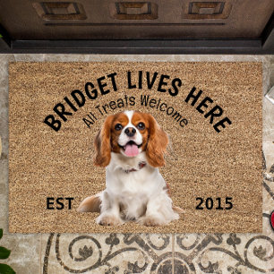 Felpudo El rey Charles Cavalier Personalizado Perro Lover