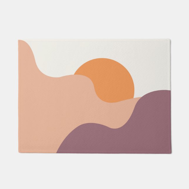 Felpudo El sol cae detrás de las colinas moradas (Anverso)