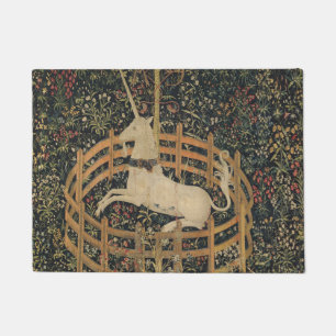 Felpudo El unicornio en cautiverio, el tapiz medieval