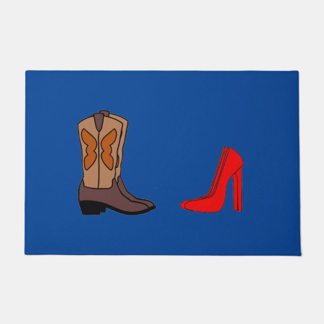 Felpudo El Vaquero y la Dama (Anverso)
