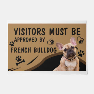 Felpudo El Visitante Debe Ser Aprobado Por El Bulldog Fran