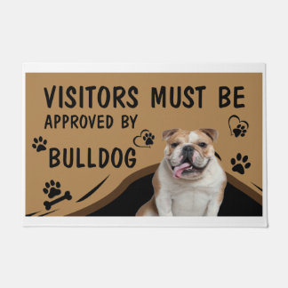 Felpudo El Visitante Debe Ser Aprobado Por El Bulldog Spri