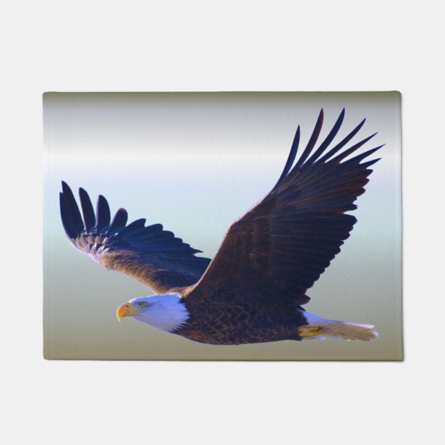 Felpudo El volar de Eagle calvo (Anverso)