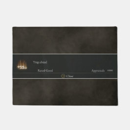 Felpudo Elden Ring doormat, "Trap ahead" rated