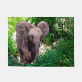 Felpudo Elefante y selva