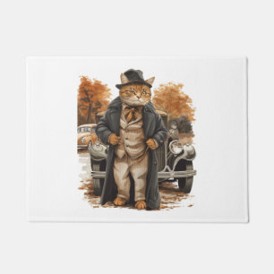 Felpudo Elegancia de gato vintage