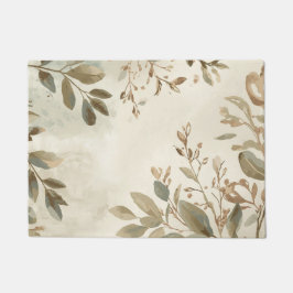 Felpudo Elegant Botanical Leaf Area Rug