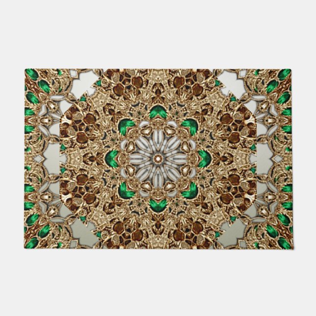 Felpudo Elegant Gold Ornate Doormat (Anverso)