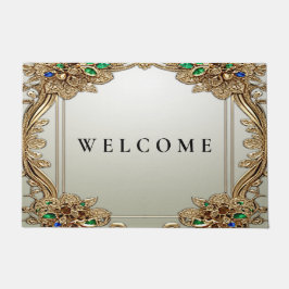 Felpudo Elegant Gold Ornate Doormat