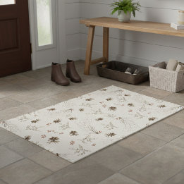 Felpudo Elegant Woodland Winterberry Pattern