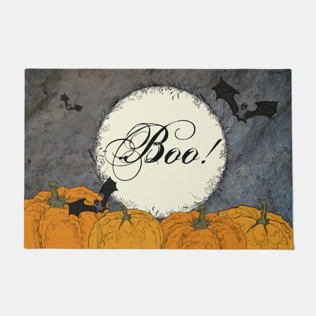 Felpudo Elegante Boo Halloween (Anverso)