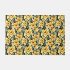 Felpudo Elegante Daffodil Primavera Amarilla Flores Pascua