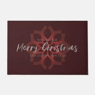 Felpudo Elegante, de moda, genial "Te deseamos Feliz Navid