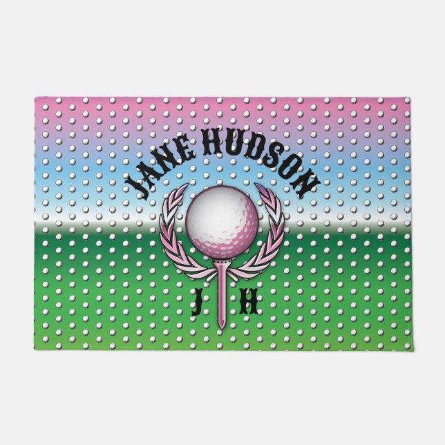 Felpudo Elegante diseño de golf para damas (Anverso)