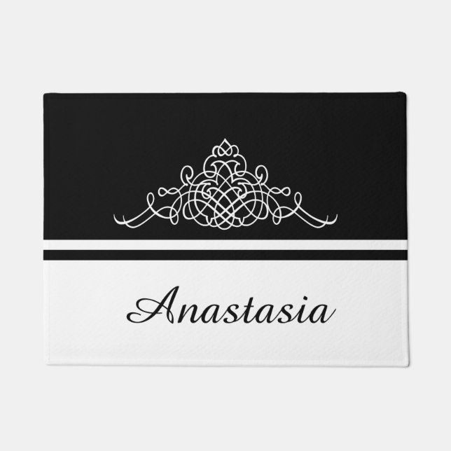 Felpudo Elegante diseño floral (Anverso)