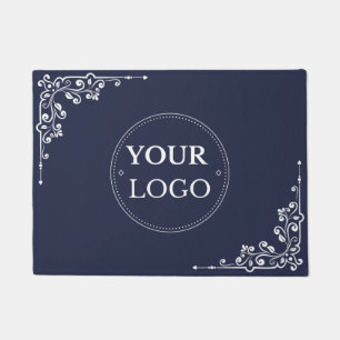 Felpudo Elegante logotipo de negocios de borde moderno pro
