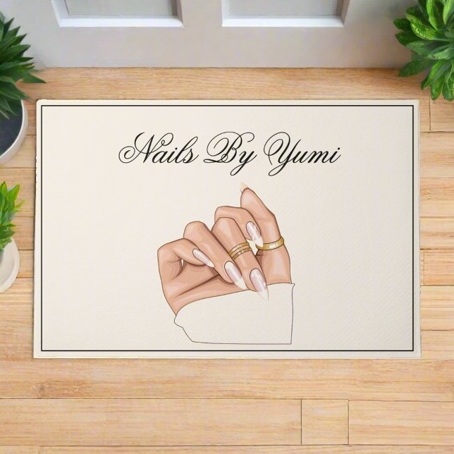 Felpudo Elegante Moda Salón Nail Salón Manicurista Belleza (Subido por el creador)