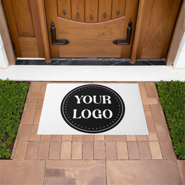 Felpudo elegante, moderno, refinado y editable. (Exterior)