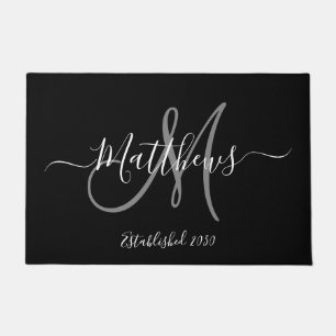 Felpudo Elegante Nombre de la familia de scripts de monogr