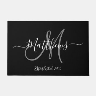 Felpudo Elegante Nombre de la familia de scripts de monogr