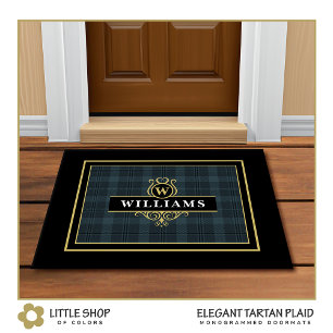 Felpudo Elegante Personalizable Gris Negro Cristalino reve