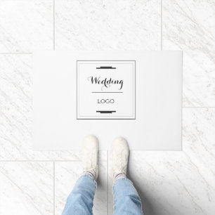 Felpudo Elegante Regalo Personalizado de Boda Moderno y He