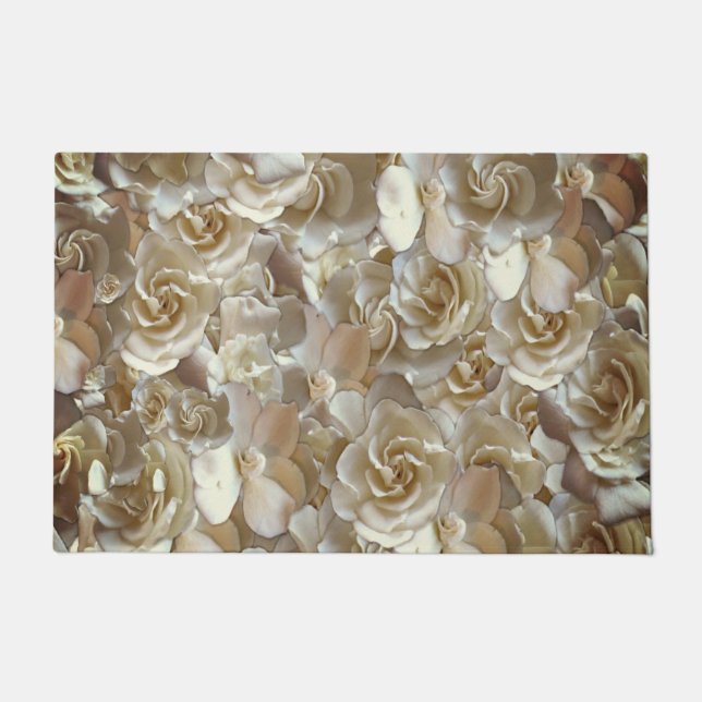 Felpudo Elegante Rosa floral Petal (Anverso)