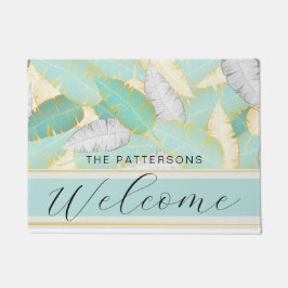 Felpudo Elegante vegetación tropical nombre de familia de 