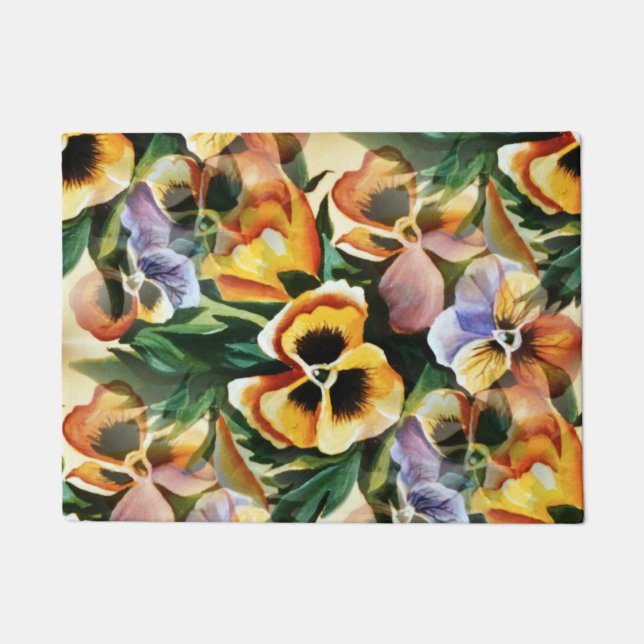 Felpudo Elegante y espléndido patrón de cosecha (Anverso)