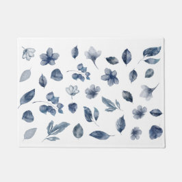 Felpudo Elementos de acuarela pintados a mano en colores o