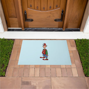 Felpudo Elf At Atención blue doormat