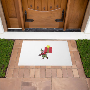 Felpudo Elf con doormat de caja roja