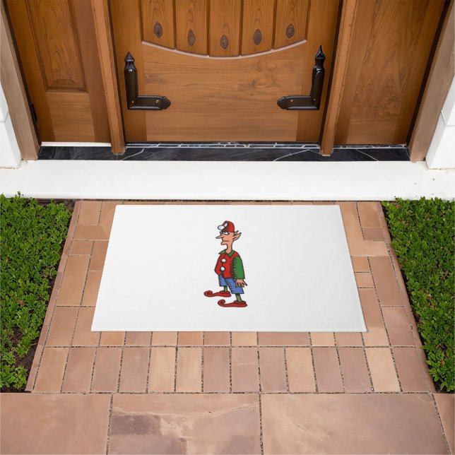 Felpudo Elf en el doormat de la atención (Exterior)