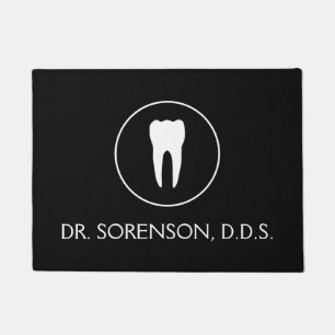 Felpudo Elija su Doormat del nombre del dentista del color