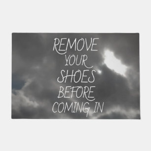 Felpudo ELIMINAR LOS ZAPATOS ANTES DE VENIR A LA Nube Oscu