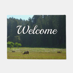 Felpudo Elk Meadow en el parque nacional de Redwood