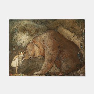 Felpudo “Ella besó al oso” de John Bauer