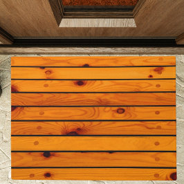 Felpudo Embarcadero de madera marrón clásico