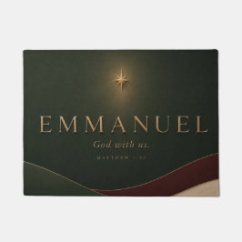 Felpudo EMMANUEL | Mateo 1:23 Cristiano