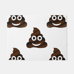 Felpudo emoji de poop divertido doormat door mat