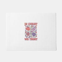 En Cristo Confiamos Diseño Floral Cristiano Vector
