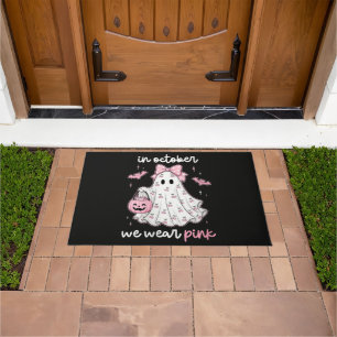Felpudo en Octubre Nosotros Vestimos Rosa Fantasma Hallowe
