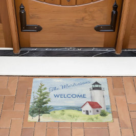 Felpudo Encantador nombre de bienvenida de la escena del f