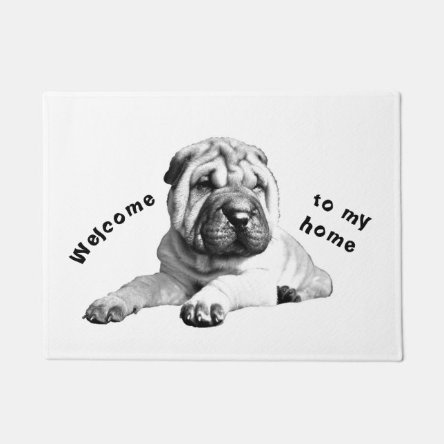 Felpudo Encantador Shar Pei Doormat (Anverso)